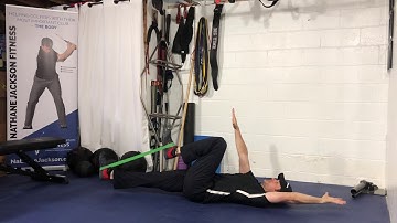 Deadbug with Band Hip Flexor March