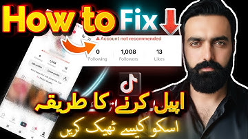 How to Fix tiktok account not recommended Problem