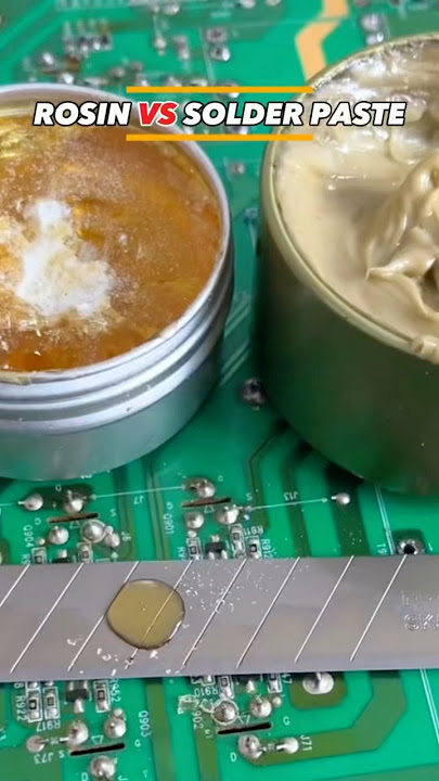 Compare rosin and solder paste. Which one offers the strongest soldering? #soldering #solderingiron