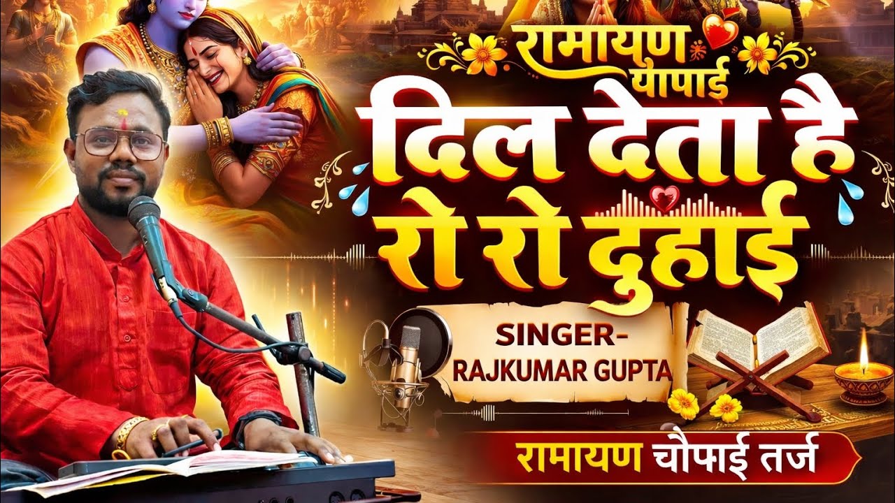 फिल्मी धुन रामायण ll दिल देता है रो रो दुहाई ll स्वर - राजकुमार गुप्ता ll