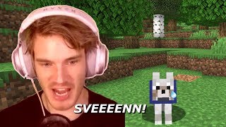 PewDiePie Getting Mad at Sven in Minecraft For 7 Minutes Straight (Funny Moments)