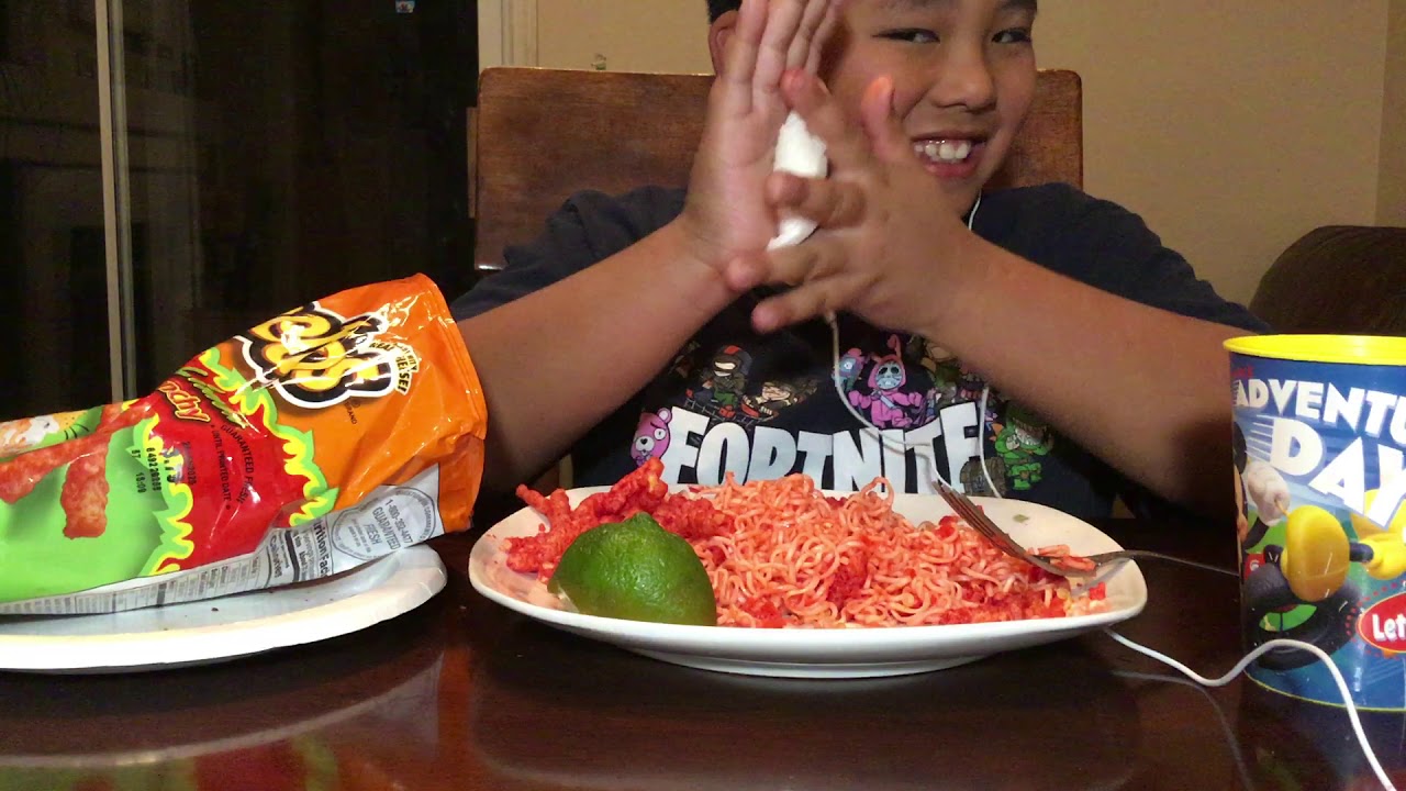 Hot Cheeto Noodles ASMR YouTube