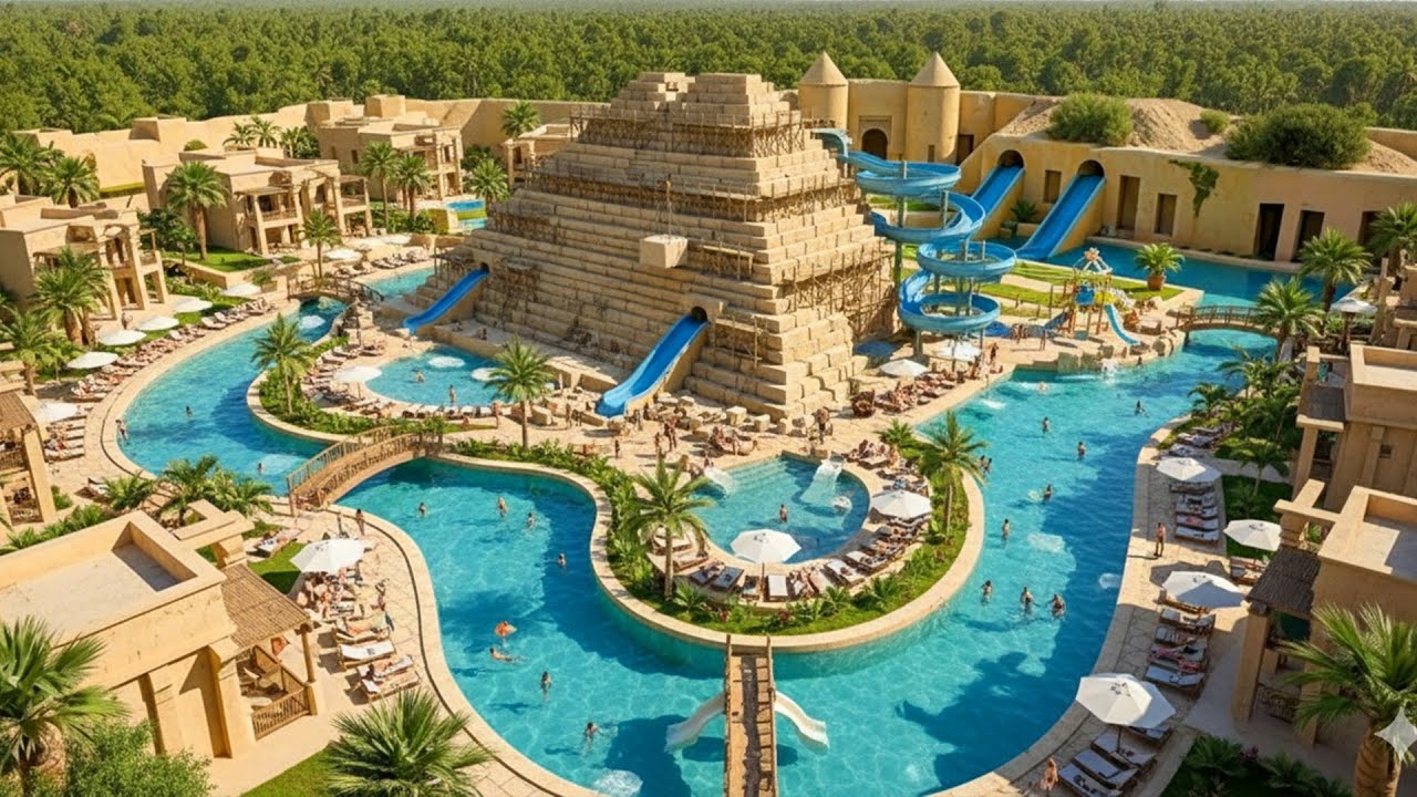 Primitive Wild Build: I Built a Secret White Marble Palace and Luxury Oasis in the Burning Desert