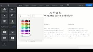 Add and remove vertical divider