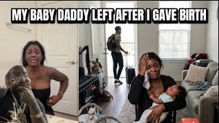 "My baby daddy left me 4 months after giving birth" Woman has MELTDOWN about being a single mother