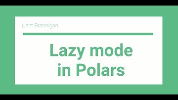 Introducing lazy mode and query optimisation in Polars