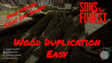 LOG DUPLICATION GLITCH (Easy) - Sons Of The Forest - NEWLY DISCOVERED