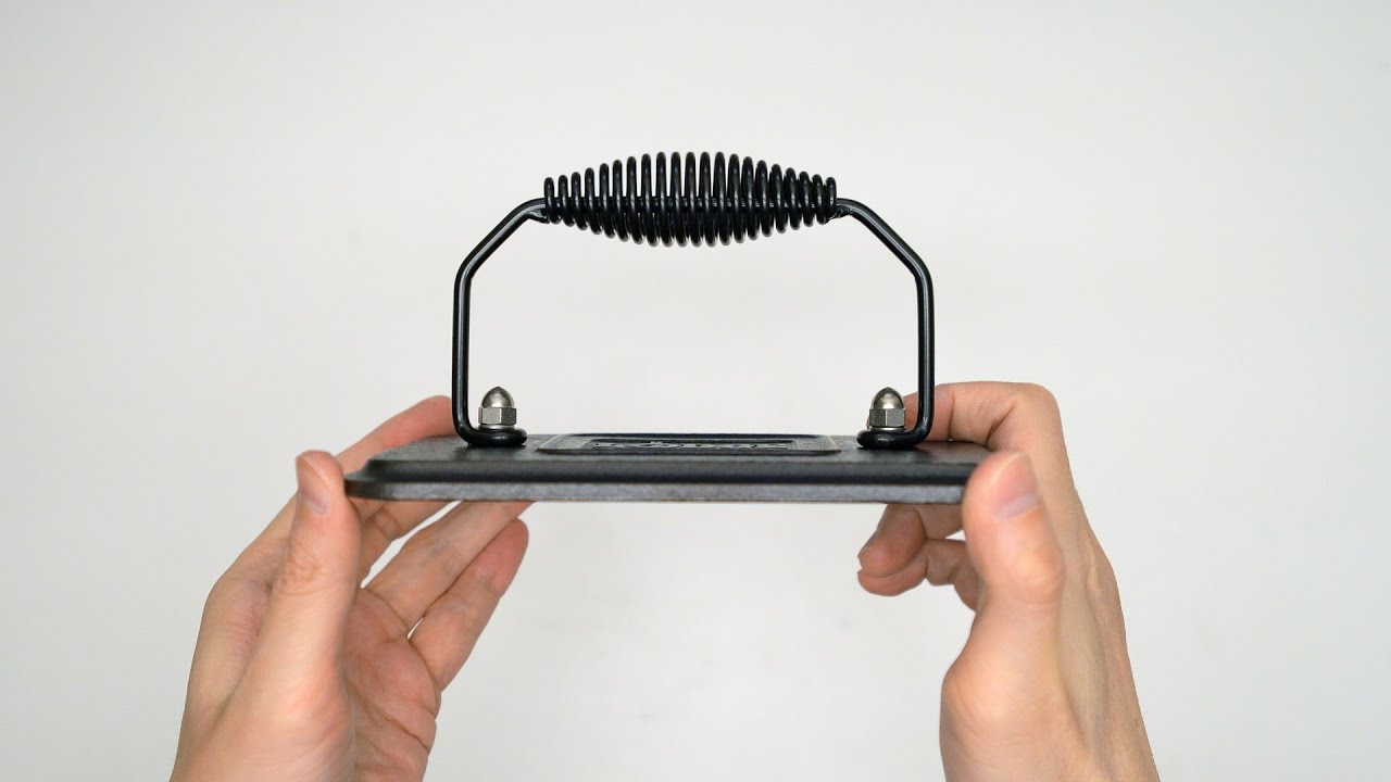 Lodge PreSeasoned Cast Iron Grill Press with CoolGrip Spiral Handle