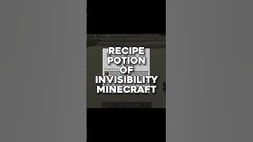 Minecraft Invisibility Potion Tutorial! 🧪 #shorts
