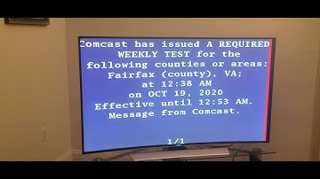 Edited EAS #4:Comcast/Xfinity Required Weekly Test