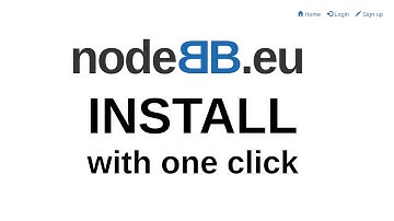 01 How to install NodeBB with one click.