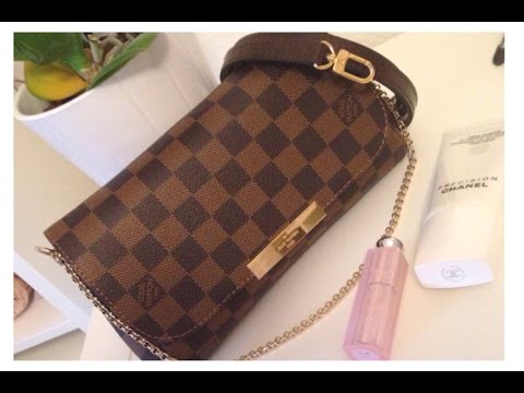 Bag Review: Louis Vuitton Damier Ebene Favorite PM - Coffee and