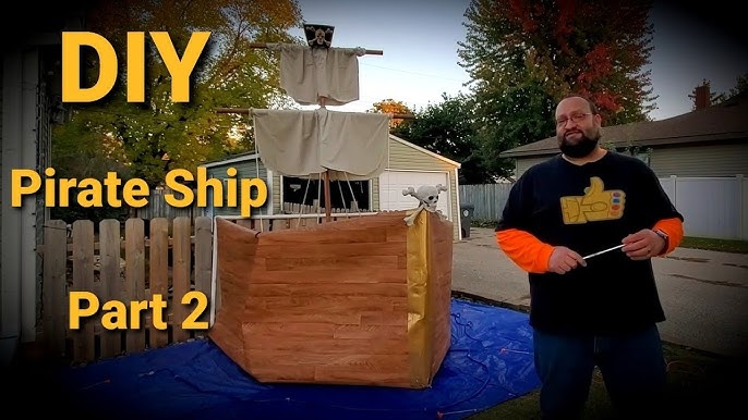 Man builds pirate ship display for Halloween 