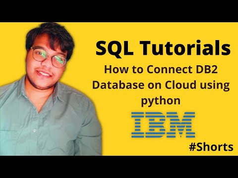 How to connect DB2 Database on cloud using Python Programming language #shorts #sql #python #ibm