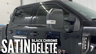 2020 F350 Vinyl Chrome Delete