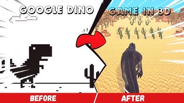 I Made the dino game in 3d | hindi devlog |You can