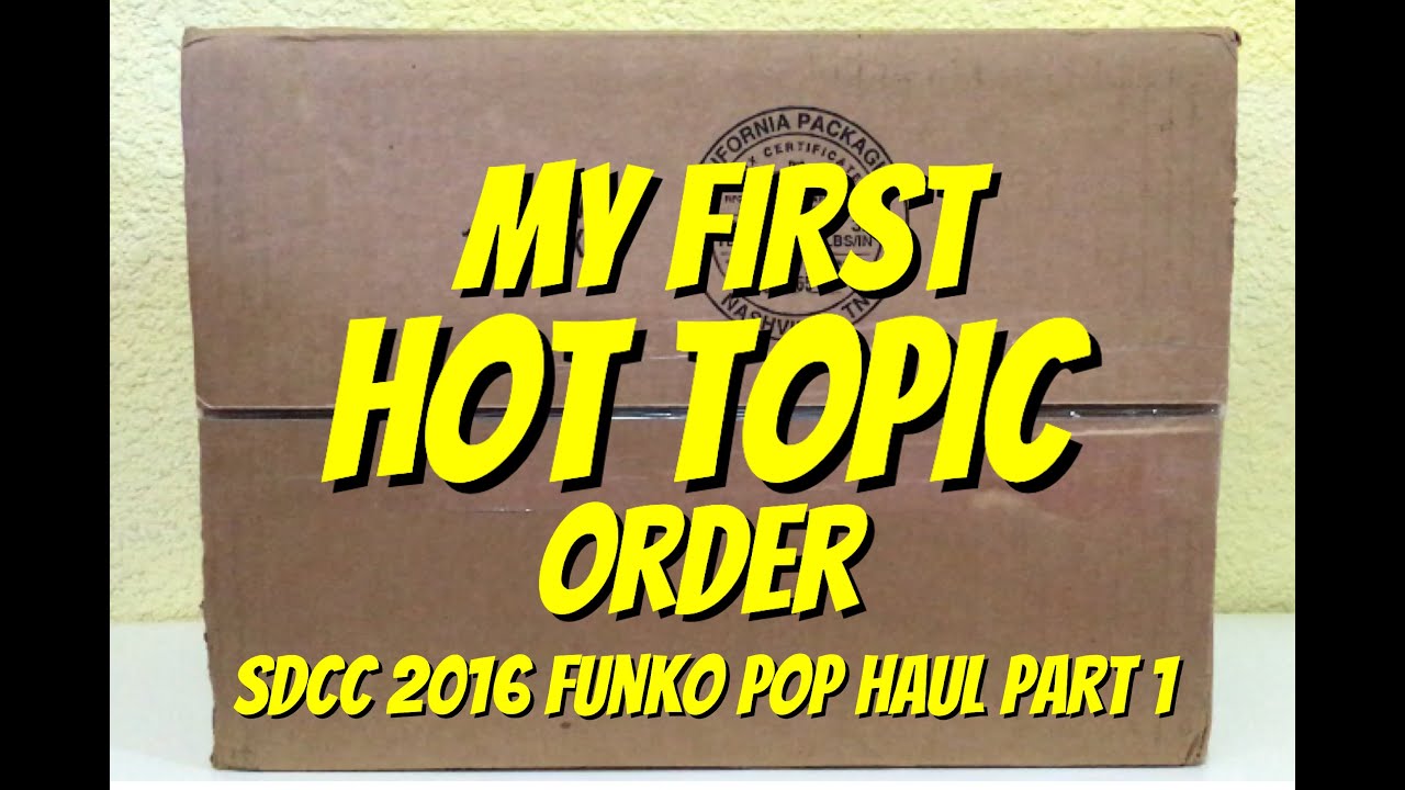 First Hot Topic Order (58 international shipping?!?!) YouTube