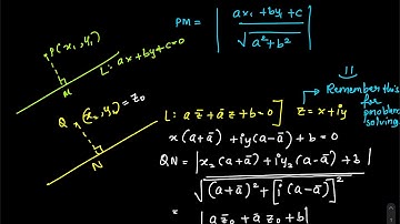Distance of a given point from a given line | Complex Numbers
