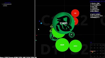 Agar.io - Multiboxing - Uncut Random Server Takeover #1