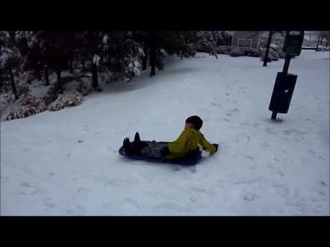Sledding at Marquis on Cary Parkway