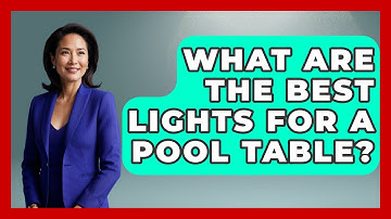 What Are The Best Lights For A Pool Table? - Billiards Hustlers