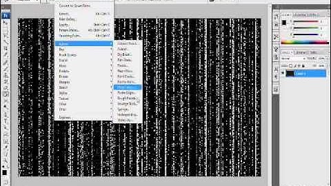 How to make the matrix background in photoshop