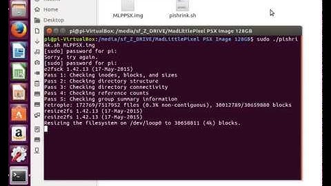 PiShrink: MadLittlePixel PSX Image 128GB