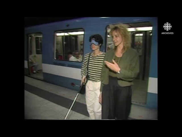 Prendre le métro à Montréal quand on est handicapé visuel en 1987