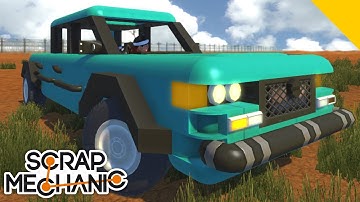 AWESOME CAR WITH WORKING LIGHTS, Scrap Mechanic