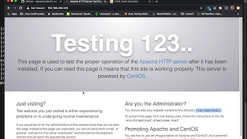 CentOS7: installing apache (httpd)