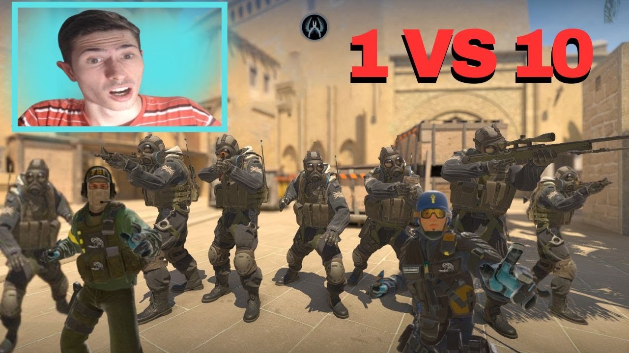 UM GLOBAL NO CSGO ENFRENTOU 10 BOTS NO HARD!! (FOI FÁCIL) - YouTube