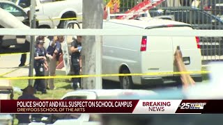 Police shoot, kill suspect who drove through locked gates at Dreyfoos School of the Arts