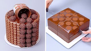 NUTELLA Cake Decorating Recipe You Should Try | Fancy Cake For Party | So Tasty Cake