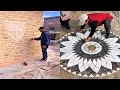 Young Man with great tiling skills -Great tiling skills -Great technique in construction PART 62