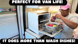 Powerful Performance | Perfect for Van Life and Small Spaces | HAVA R01 Countertop Dishwasher