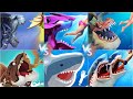 ALL HUNGRY SHARK AND HUNGRY DRAGON GAMEPLAY - ALL SHARK AND DRAGON UNLOCKED NEW 2023