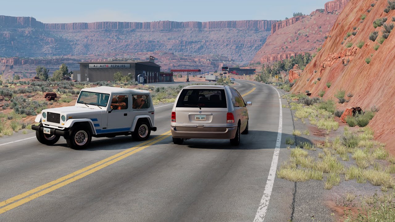 Crazy Dummies Driving Utah BeamNg Car Crashes Game 