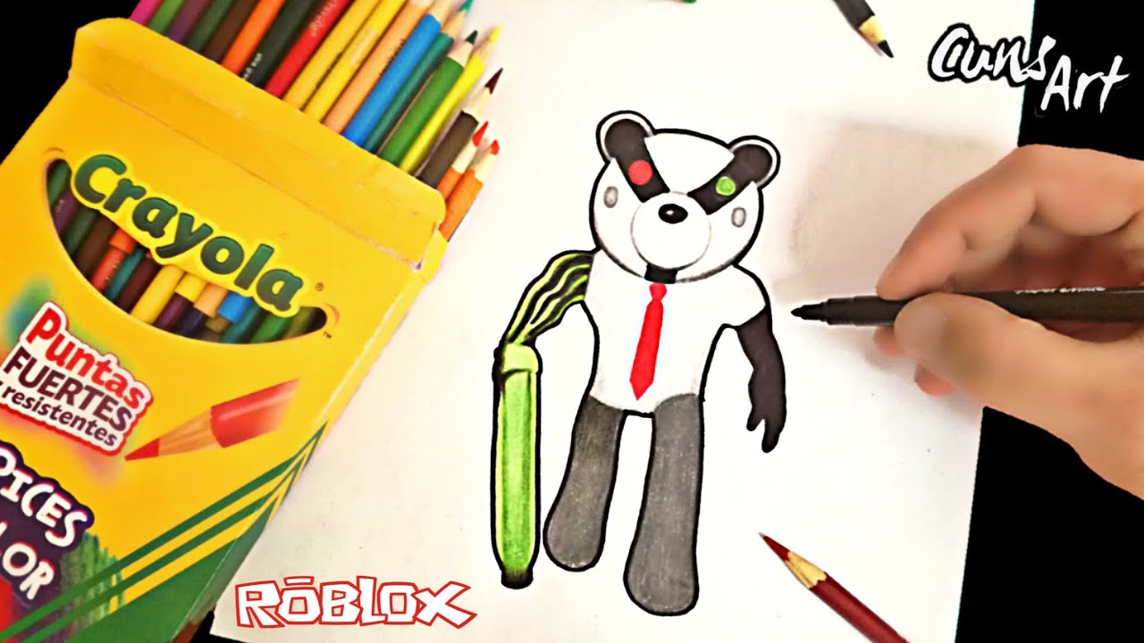 Como Dibujar Y Colorear A Badgy De Piggy Roblox Paso A Paso How To Draw Badgy From Piggy Roblox Youtube - imagenes de zizzy piggy roblox para colorear