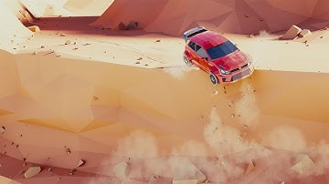 Blender Timelapse: Low Poly Rally Scene