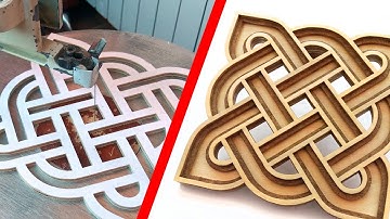 3D Celtic ornament by scroll saw