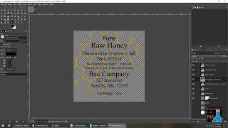 Python script for updating labels in GIMP