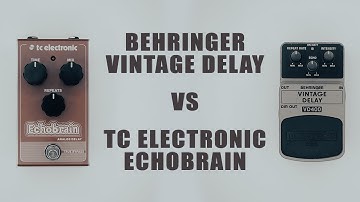 Behringer VD400 Vintage Delay VS TC Electronic Echobrain (Analog Delay Comparison)