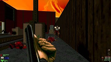 Doom 2 Hellbound - hellbnd.wad - MAP14 Doom District - Ultra Violence