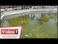 بالفيديو نافورة ميدان مصطفى محمود تتحول لـ مستنقع