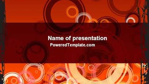Red Circles PowerPoint Template by PoweredTemplate.com