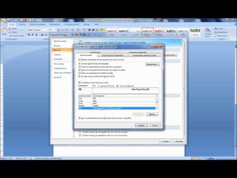 Vídeo Tutorial Proconsi - Opciones de autocorrección en Word