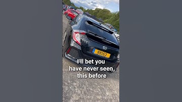 Have you ever seen a Honda Civic with a 1.0 L three cylinder turbo charge engine from the factory? ￼