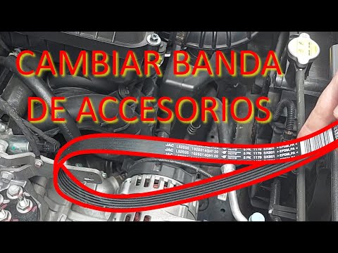 Cambiar BANDA DE ACCESORIOS Procedimiento y Kilometraje JAC JS4