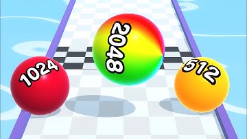 BALL RUN 2048 🎱💕- All Levels Gameplay Android, iOS v.90