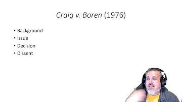 POLS 3321: Craig v. Boren (1976)